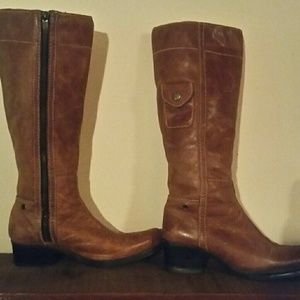 Colin Stuart Womens Brown Riding Knee Boots Size 7